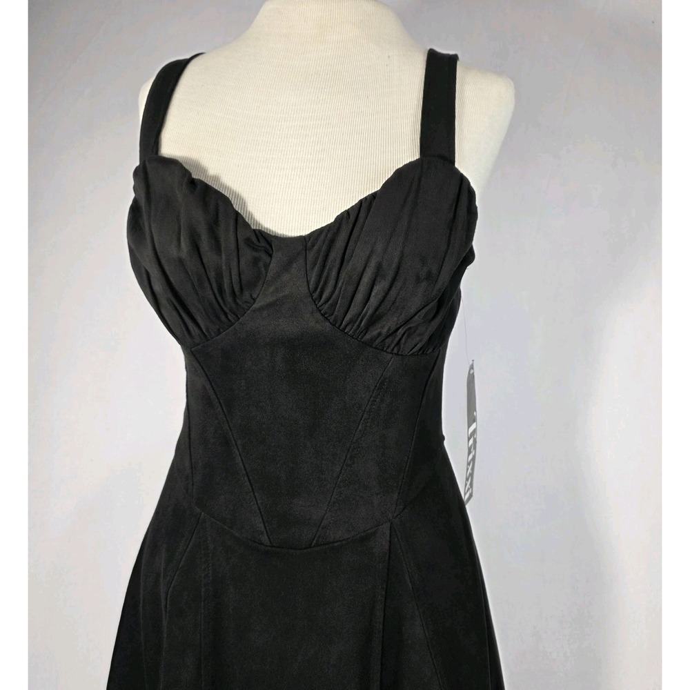 Trixxi Women's Fit & Flare Dress Sleeveless Size Small Color Black New With Tags - Picture 2 of 9